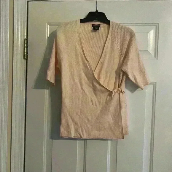 Pink Wrap Sweater - Picture 1 of 3